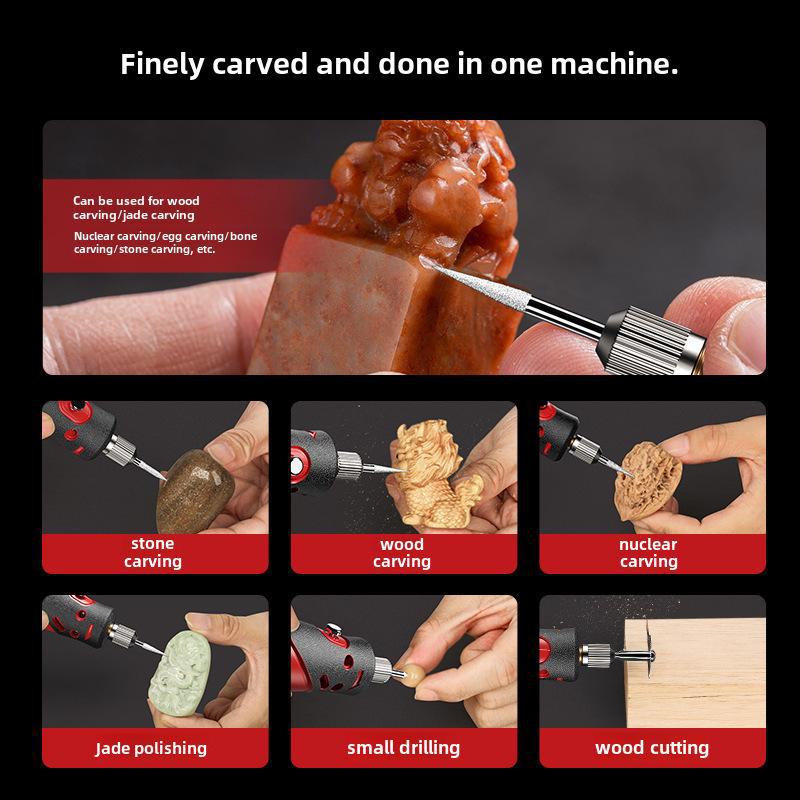 High-Power Handheld Electric Grinder for Polishing and Jade Carving