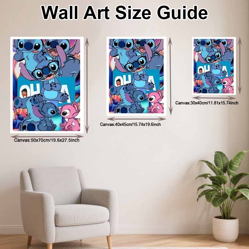 Disney Diamond Painting 5D Handmade DIY Stitch Diamond Stickers Home Room Decorations Gifts