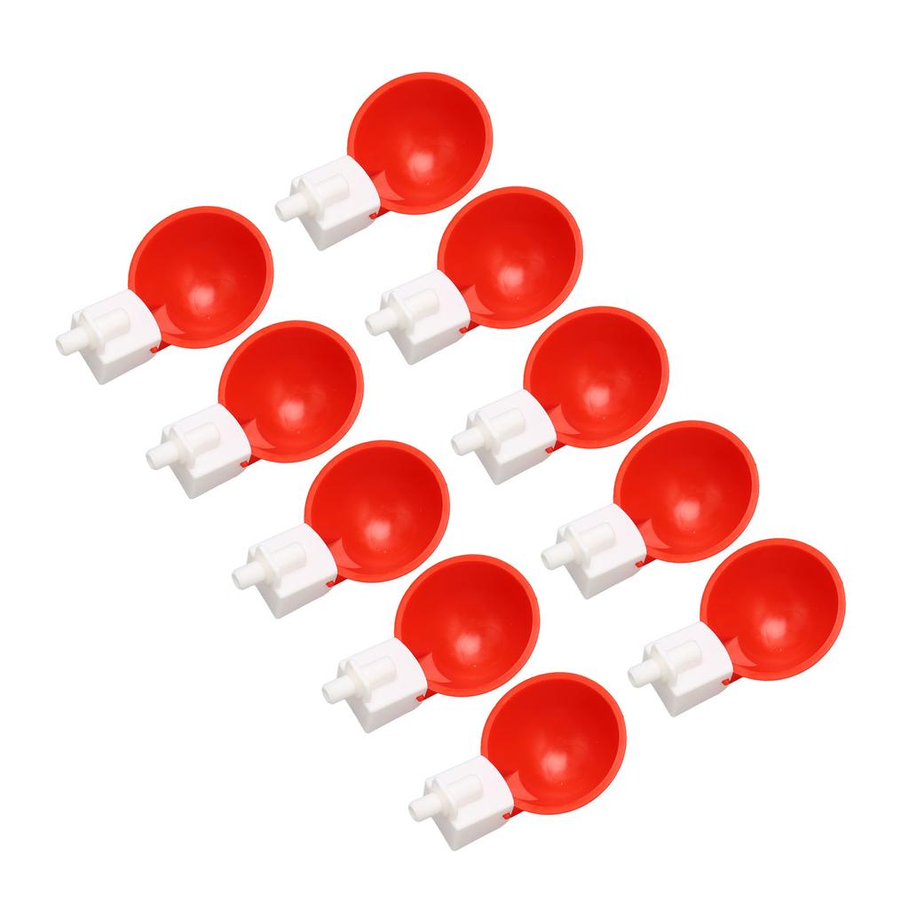 10pcs Chicken Waterers Small Automatic Poultry Watering Feeder Cups for Chickens Ducks Geese