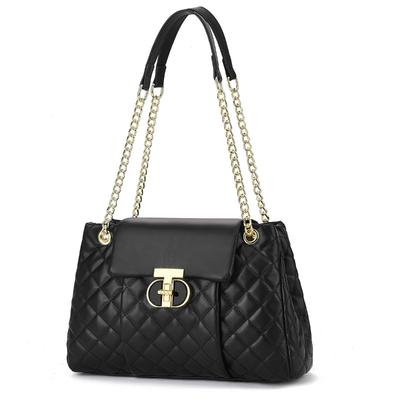 Mode Kette Weiches Leder Knautschige Umhängetasche Achseltasche Neue Bestickte Schultertasche Trendige Damentasche
