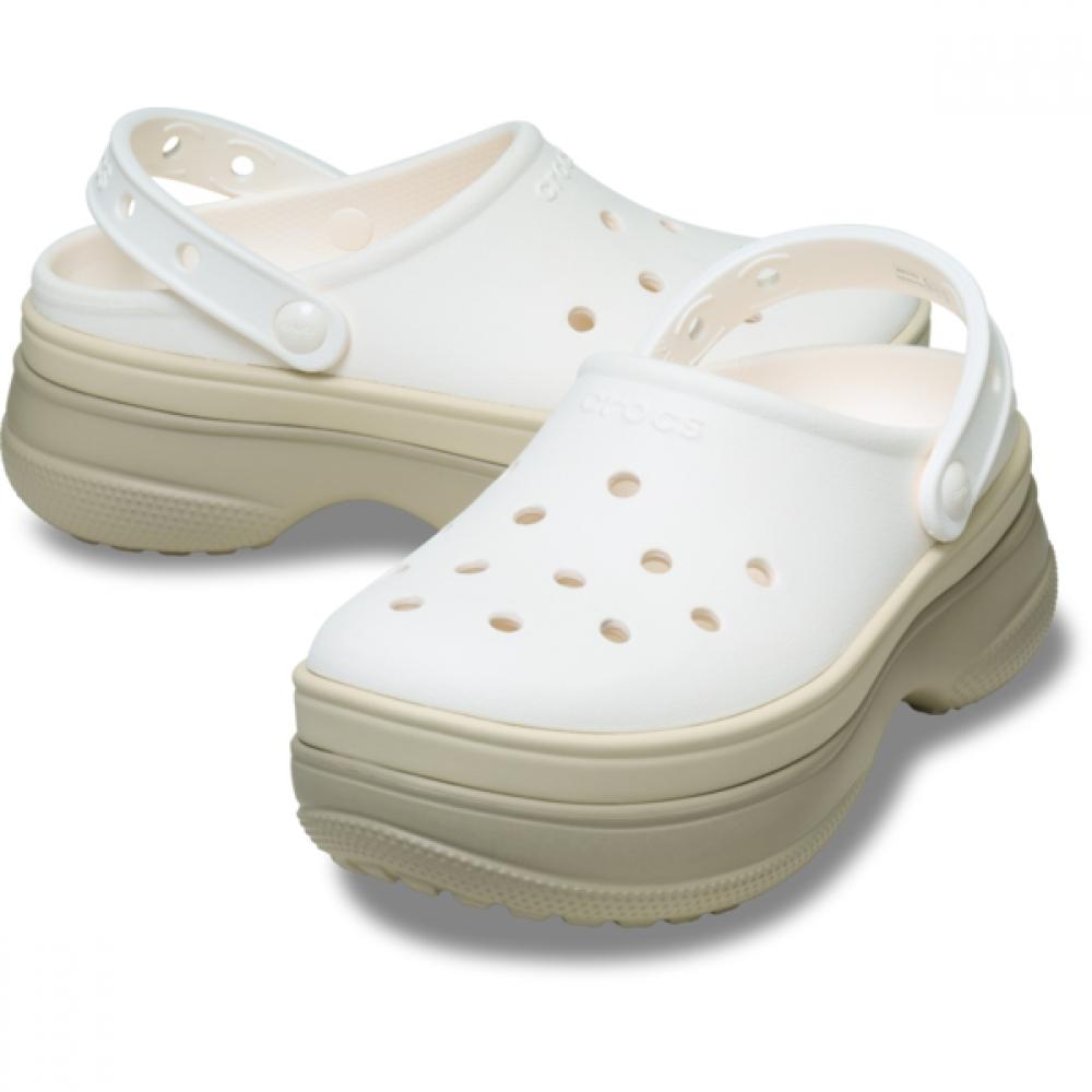 

Crocs Classic Stacked Clog Chalk 211355 0wv M4W6(230mm)