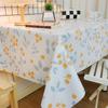 Retro Waterproof Oilproof Heatproof Tablecloth - Wash-Free Rectangular Fabric for Desks & Coffee Tables