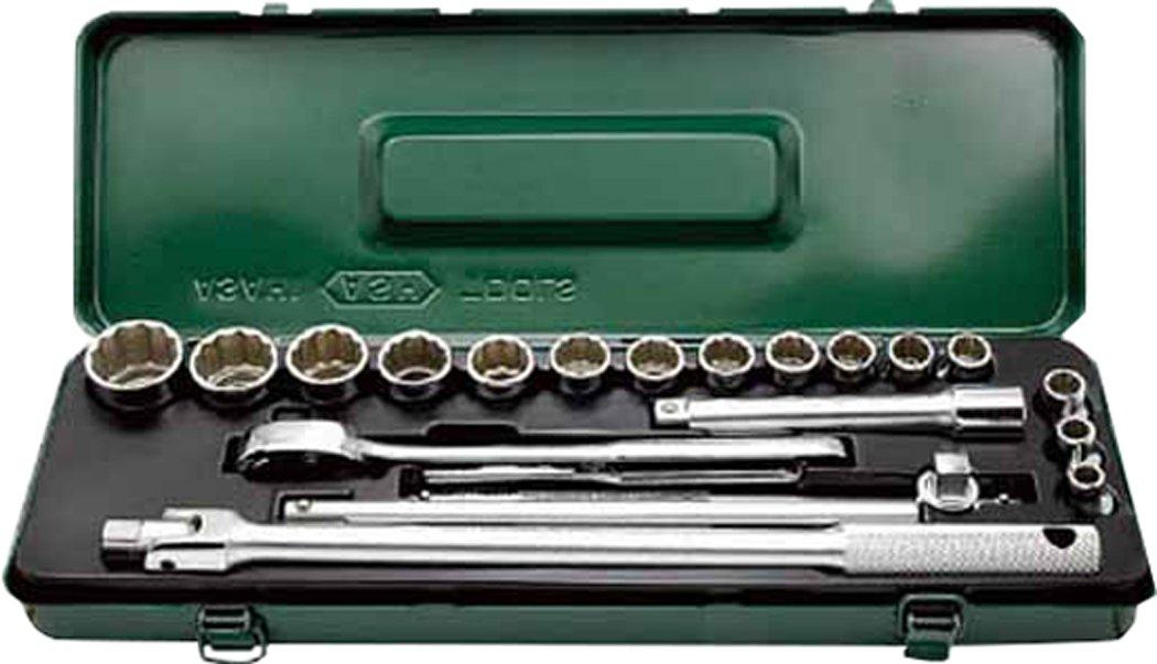 

Asahi Metal Industry VO4150 Socket Wrench Set, 20 Pieces, 1 Set
