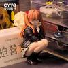 Anime Girl Asuka Academic-Style Squatting Pvc Action Figure Collectible Model Desktop Desktop Pc Case Decoration Toy Gift 10Cm