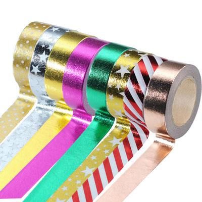 10mx15mm Goldfolien Washi Masking Tape Aufkleber Dekoration DIY Scrapbooking Werkzeug