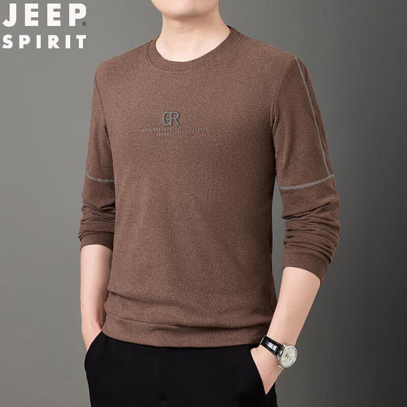 

JEEP SPIRIT Men s Round Neck Knit Sweater 5XL