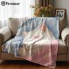 Sad Kitten Cartoon Anime Print Flannel Blanket Soft Warm Throw for Kids Bedroom Sofa Bed Christmas Office Car