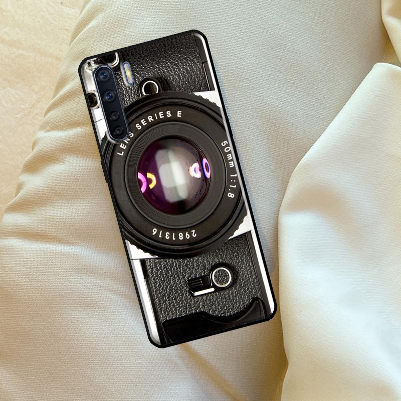 Retro Nostalgia Camera Case For Oppo A98 A78 A18 A38 A58 A5 A6 Pro A54 A74 A94 A17 A57 A80 A60 A40 A96 A76 A16 A15