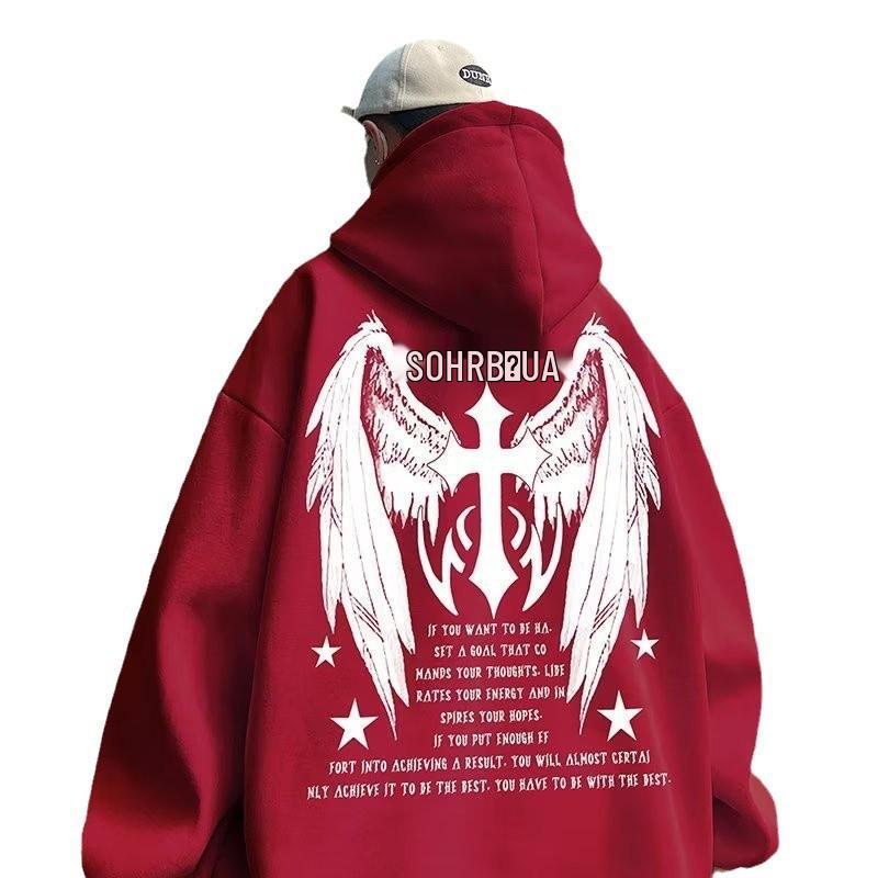 2024 Men's Heavyweight Hooded Sweatshirt - High Quality Loose Fit, Plus Size, Autumn/Winter Collection