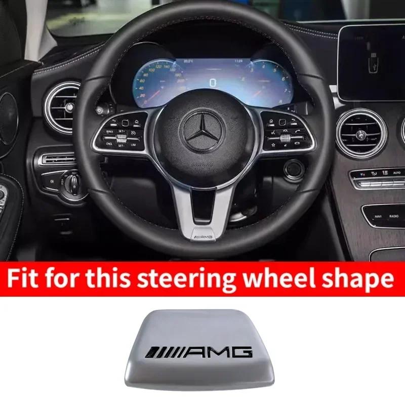 

Car Steering Wheel Emblem Sticker Interior Badge Decoration For Mercedes Benz AMG W204 W205 W203 W206 Brabus Maybach GLC CLA GLA