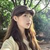 Lyocell material, Yamamoto style solid color stacked beret, literary and versatile face-showing small casual painter hat