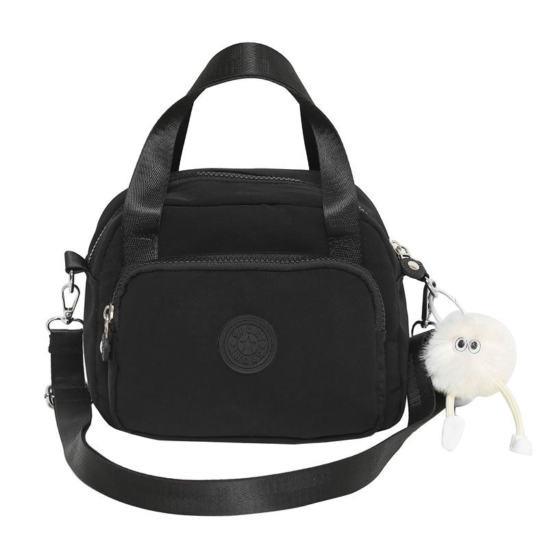 New versatile small square bag trendy women's shopping handbag lightweight anti-splashing nylon bag casual messenger bag