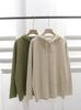 Korean Winter Loose Stripe Knit Hoodie Sweater for Women