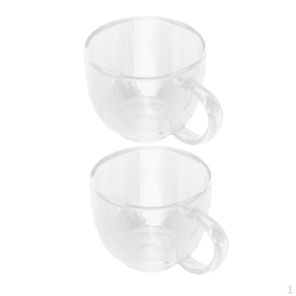 

-Layer Shot Glass Espresso Cup Mugs 200ml Microwave