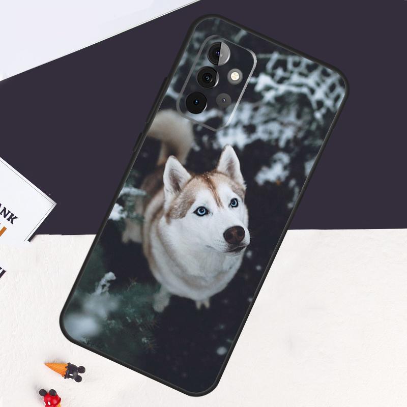 Siberian Husky Sled Dog Case For Samsung Galaxy A05 A06 A26 A16 A56 A36 A22 A32 A52 A54 A34 A14 A55 A15 A53 A33 A35