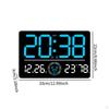 Digitale Wanduhr Dual-Alarm Monats-Tages-Wochentagsanzeige, Große Temperatur-LED
