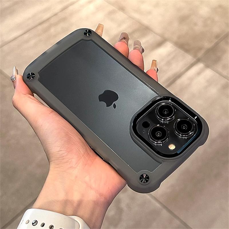 Luxury Rugged Heavy Duty Bumper Case For iPhone 15 14 12 11 13 Pro Max X XS XR 7 8 Plus SE Hybrid Shockproof Armor Clear Cover