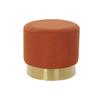DKD Home Decor-Footstool DKD Home Decor Golden Metal Terracotta 45 X 45 X 40 Cm