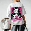 2026 Unisex Demon Slayer Nezuko Kamado Anime T Shirt Women Unisex Short Sleeve Tee Graphic Print Casual Streetwear Summer Trendy