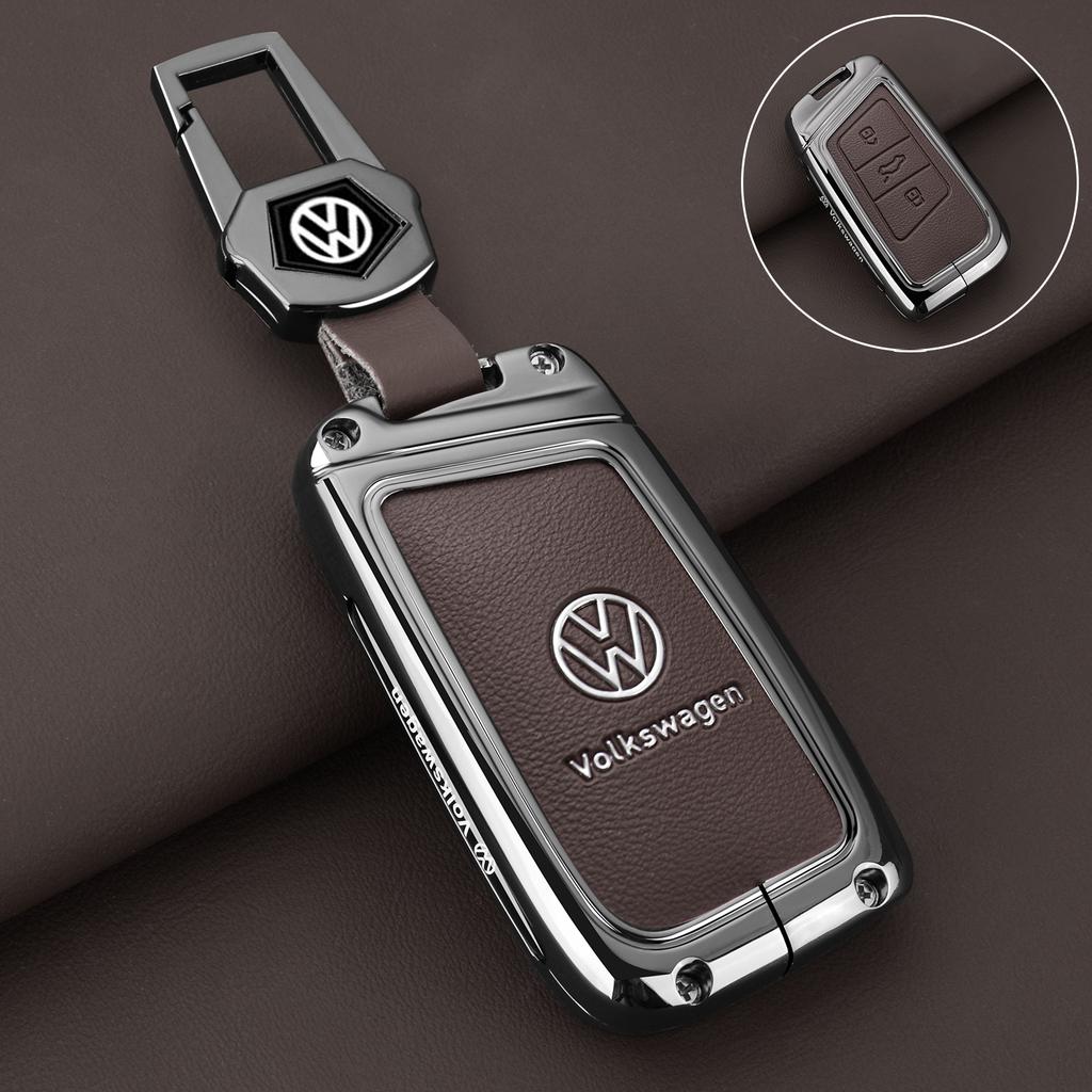 Zinc Alloy Car Key Case Protection Cover Shell Fob For Volkswagen VW Polo Golf7 MK7 Tiguan Passat Jetta E-golf MK2 T-roc T-cross UF6