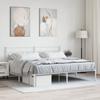 VidaXL Metal Bed Frame with White Headboard 183x213 Cm 355713