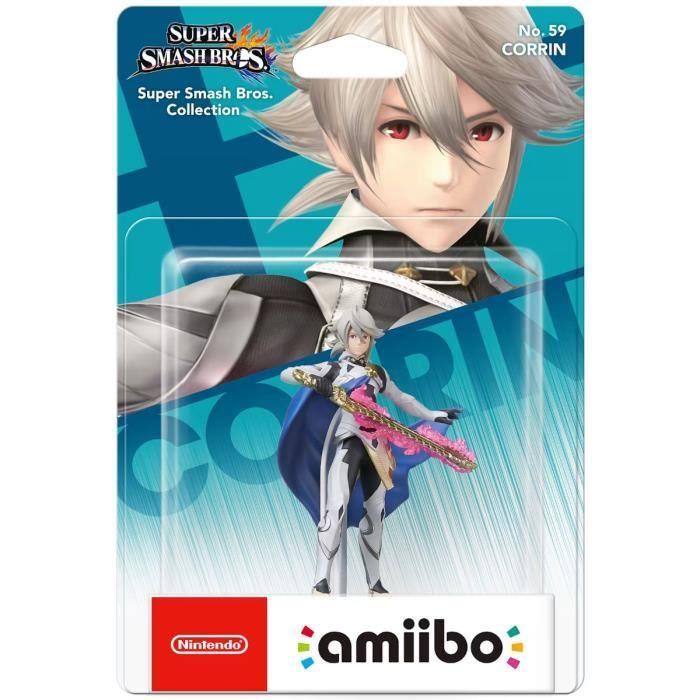 Amiibo Figure - Corrin (Player 1) No. 59 • Super Smash Bros. Collection.