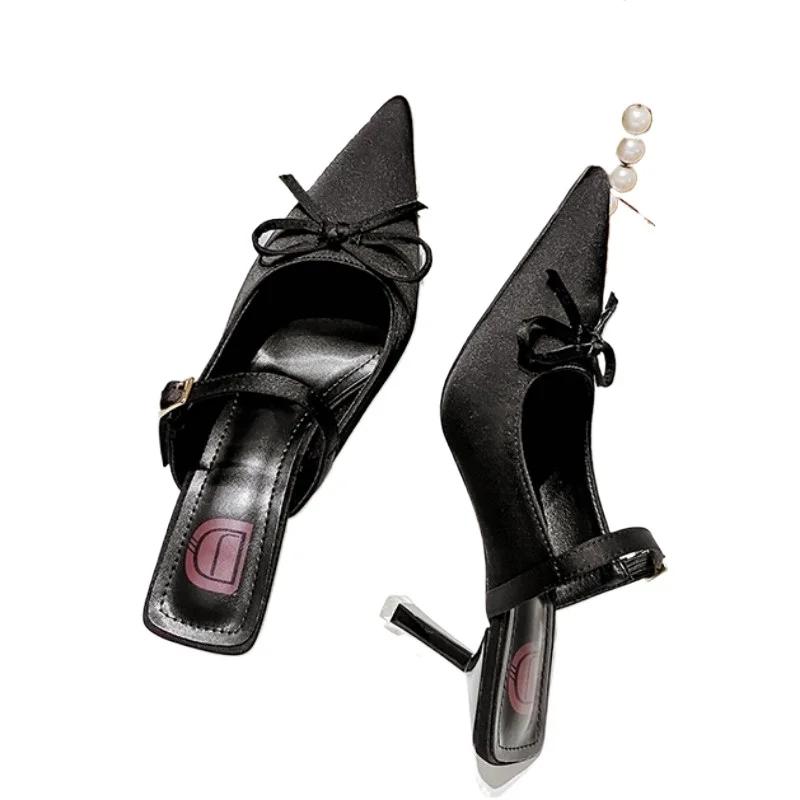 

Женские туфли на высоком каблуке с застежкой-молнией, модные туфли с леопардовым принтом для офиса и карьеры, новые туфли на каблуках с пряжкой для ремня для женщин 40 чёрный