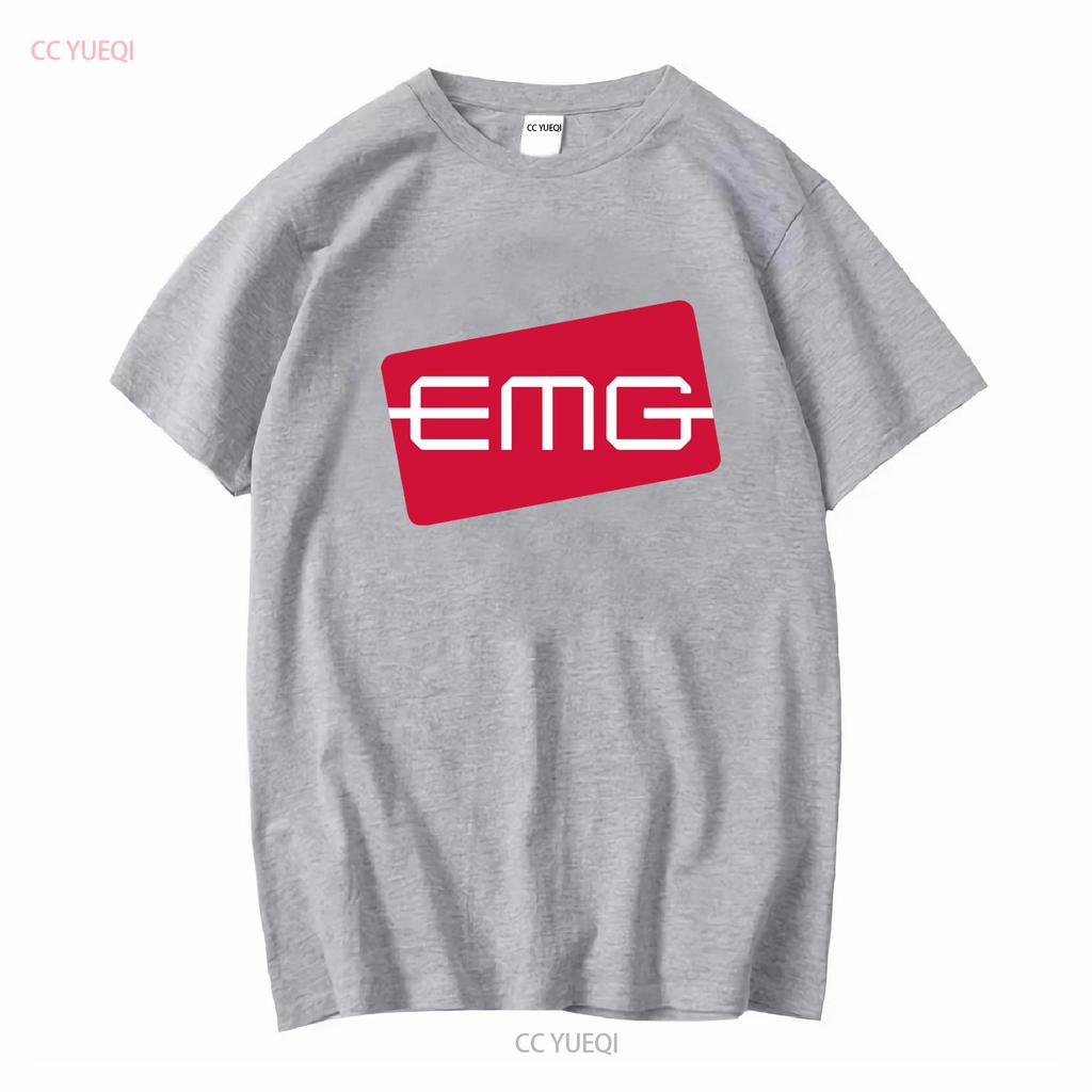 EMG Pickups Guitars Logo Mens Black T Shirt Size S to 3XL vintage Washed homme Stylish Soft Slightly graphic Stretched Unisex