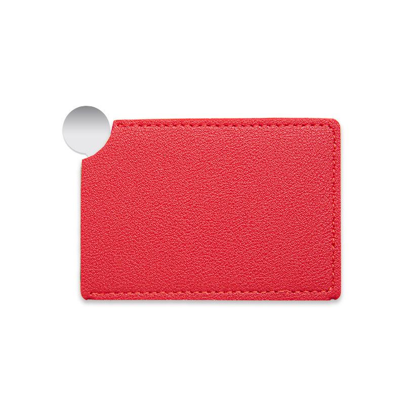 1 шт. Портативное мини небьющееся карманное зеркало для макияжа из нержавеющей стали, косметическое зеркало, милое карманное зеркало для макияжа красный