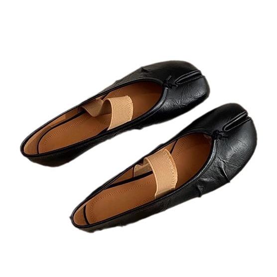 Grape mother pig's trotters shoes spring toe single shoes 2025 spring women's shoes 2025 spring and summer half slippers outer wear