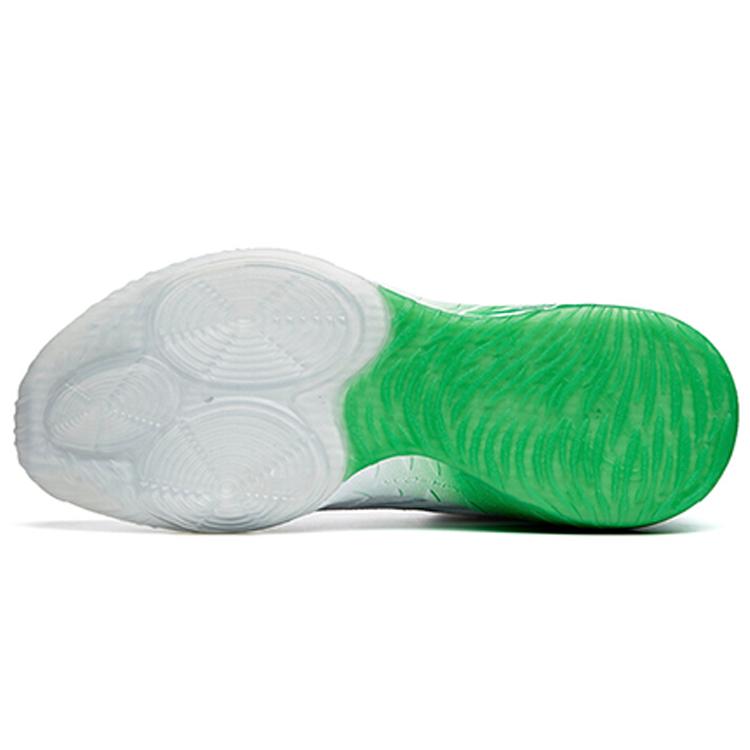 Anta GH1 Low Hayward Home Color Abrasion Resistant Breathable Low top Basketball Shoes Men's White Green 112021103-4