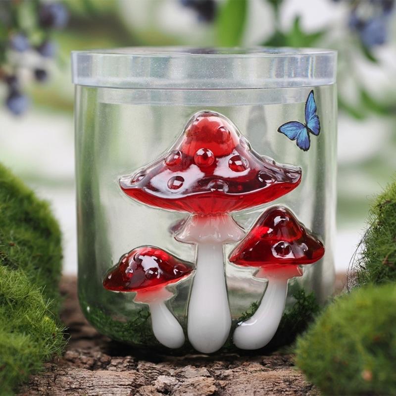 

Unique Mushroom Jar Silicone Mould Set for Handmade Gifts Soap Making Reusable Craft Tool CN