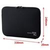 Elecom Computer Case PC Case 11.6 Inch Case Neoprene iPad 10.2 Black BM-IBNP11RBK