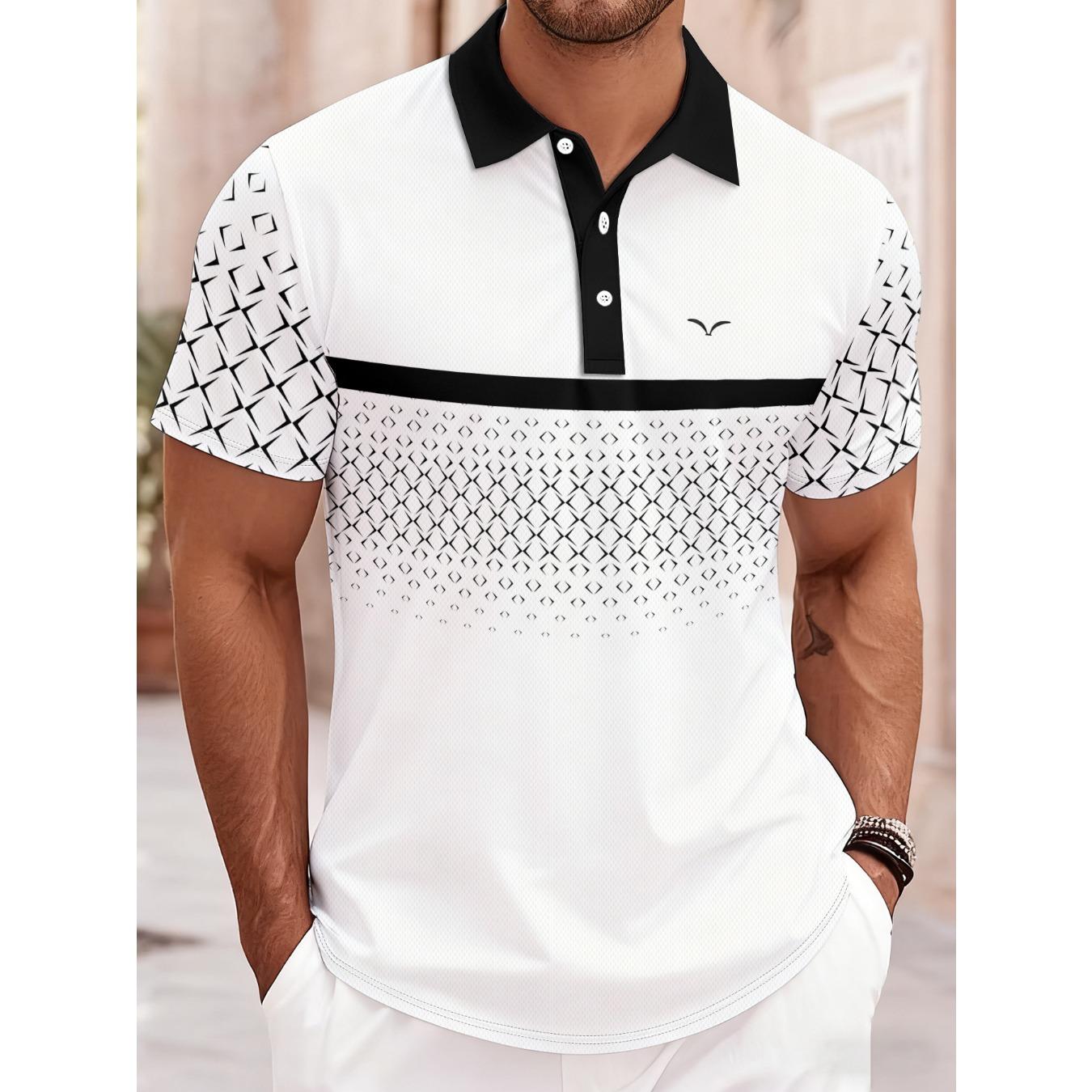 

2026 Summer Men s Polo Shirt - 3D Printed Design Breathable Lightweight Comfortable Casual 5XL