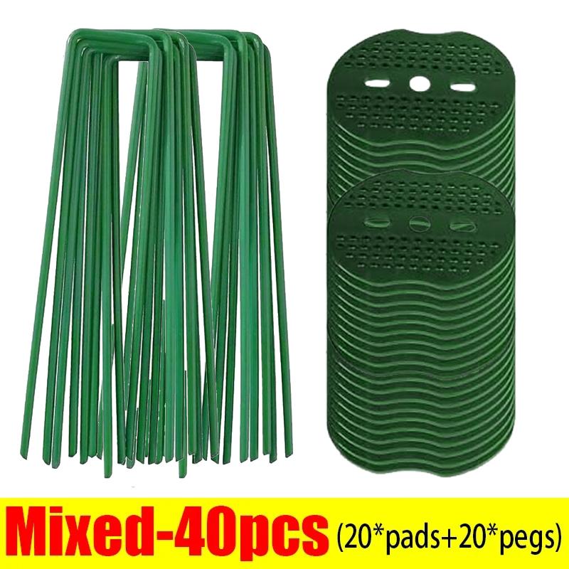 Metal Garden Stakes U Shape Landscape Staples Ground Nails Heavy Duty Fence Film Tents Securing Pegs Sod Pins Outdoor Gardening