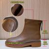 New retro Martin boots women's autumn and winter thick heel short boots women's versatile thin boots casual women's boots trend