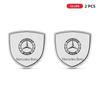 BKM3    1/2pcs 3D Metal Shield Emblem Car Window Body Side Badge Stickers For Mercedes Benz AMG A B C E S class GLA GLC CLA GLK GLE
