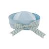 Sweet Bow Strap Sailor Hat Blue Striped Dome Hat Y2K Beret Hat  Rave Festivals