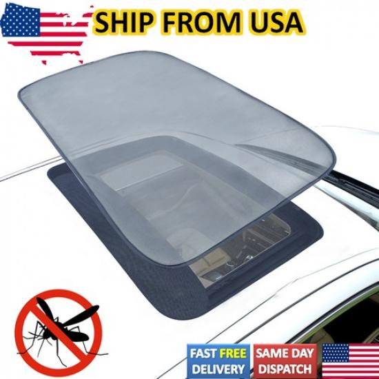 

Magnetic Roof Mesh Sunroof Shade Cover Trip Awnings Bugs Net Mosquito Shield
