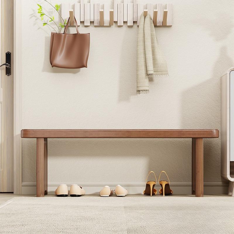 Wooden Shoe Changing Stool Living Room Bench Luxury Decorative Entrance Low Benches Multifunctional Modern Rectangular Stools