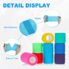 PATIKIL Bandage 16 5 Wrap for Athletic and Outdoor Sky Blue 1"/2"/3"/4" Self-Adhesive Wraps, Count, Yards, Elastic, Breathable, Self-Adhesive Tape,