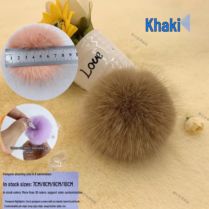 

Разноцветный помпон из искусственного меха лисы для украшения шапок, обуви, сумок и подушек