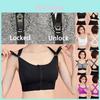 Soutien-gorge de sport rembourré sans coutures pour femme à impact élevé avec fermeture éclair sur le devant et bretelles réglables