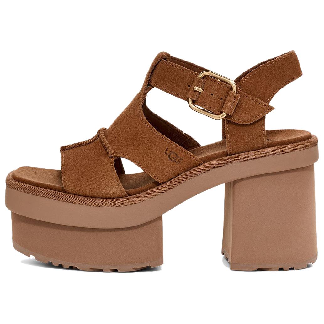 

UGG New Heights Fashionable One Strap Sandals Women Sandals Brown 1167478-CHE 36