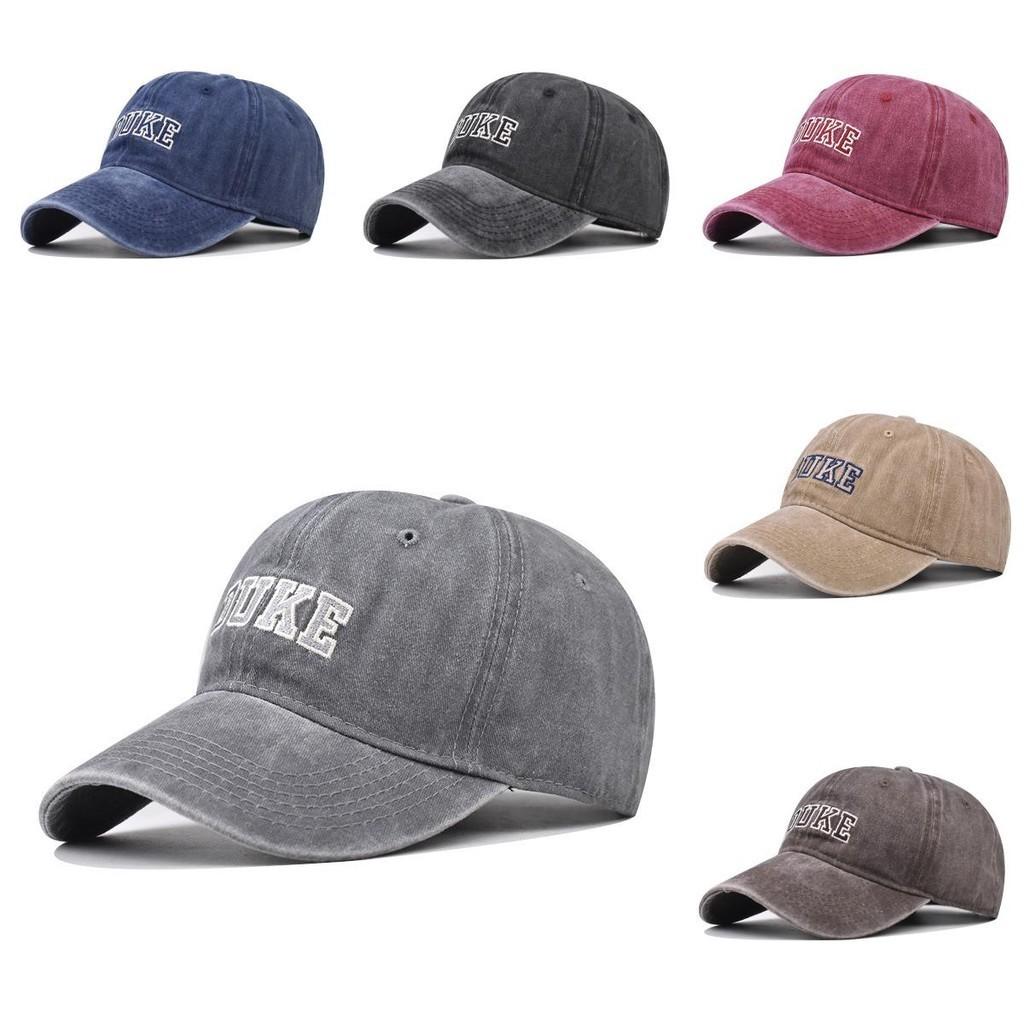 Hat Made Pure Cotton Material Washed Old Duke Embroidered Letter