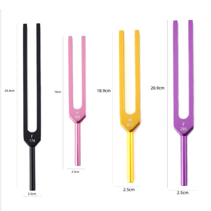 Colorful Tuning Fork Set 174-963 Tuning Forks 9-piece Sets Aluminum Alloy Sound Healing Schumann Resonance Percussion Instrument