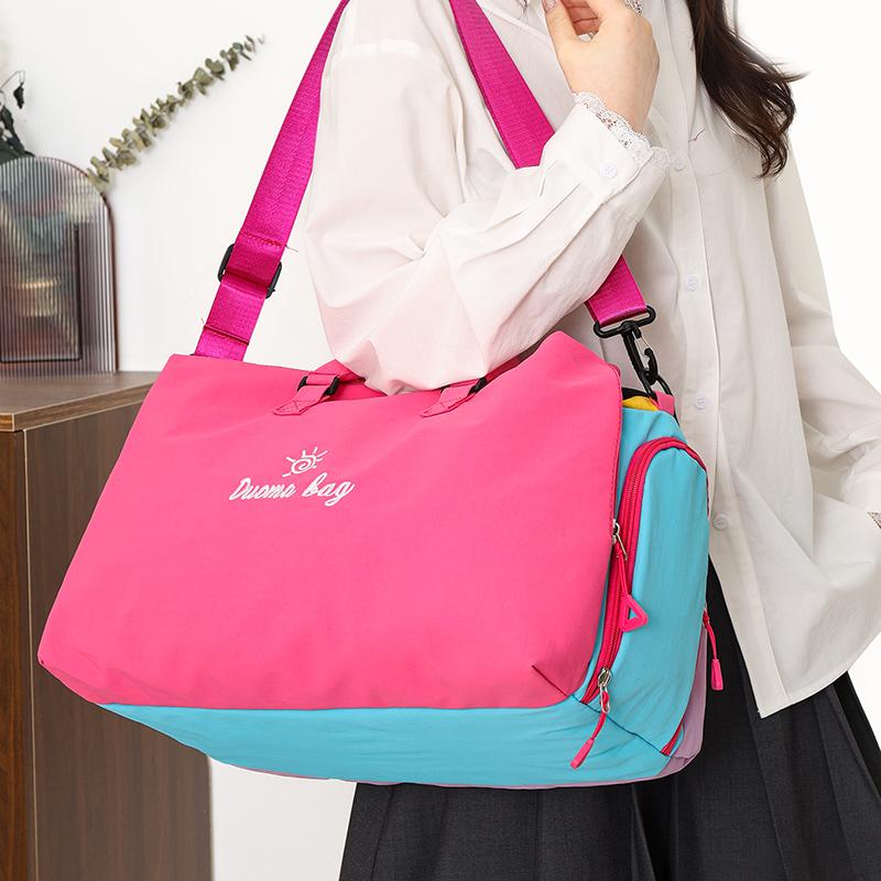 Multi-Pocket Women's Crossbody Bag – Lightweight Soft Cloth Large Capacity Sling In Vibrant Colors for Travel