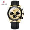 CHENXI Multi-functional Sports Silicone Strap Man Watch Moon Phase Waterproof Chronograph Business Casual Quartz Men's Watches