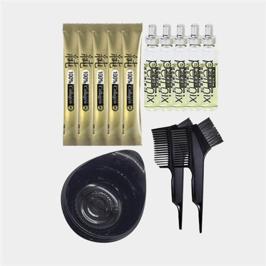 

Dears Hair Powder (5 units) + Iljin Hair Ampoule (5 bottles) + Amos Dye Ball + 2 Regular Dye Combs