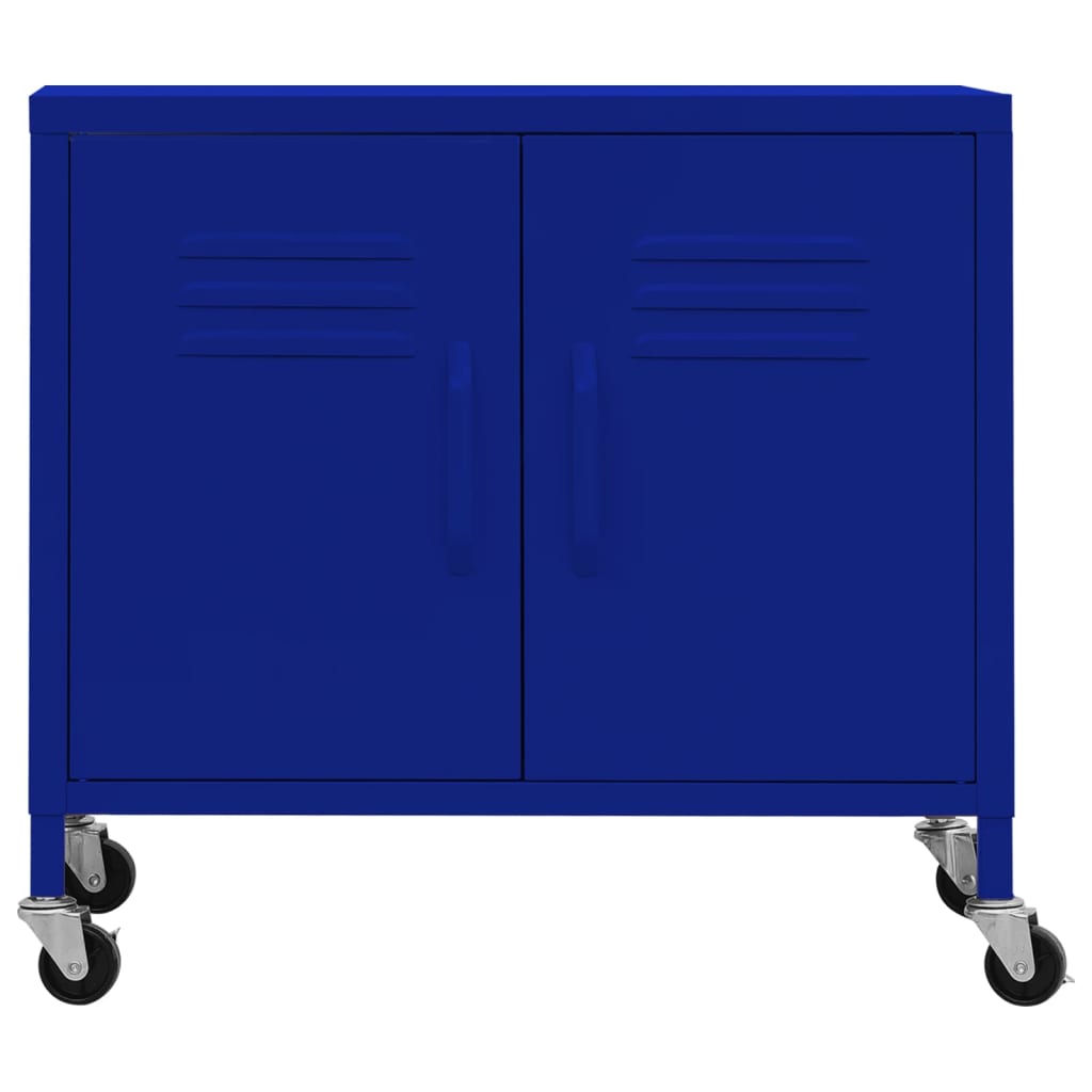 Storage Cabinet Navy Blue 60 x 35 x 56 cm Steel